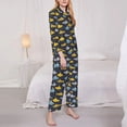 thumbnail image 3 of Kdxio Watercolor Bathyscaphe Women's Pajama Sets Long Sleeve Button Down Sleepwear Nightwear Soft Pjs Lounge Sets-Small, 3 of 7
