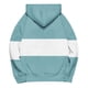 thumbnail image 3 of Ailaofu Women's Long sleeves Color Block Hoodie Tops Cute Casual Drawstring Loose Lightweight Pullover, 3 of 5