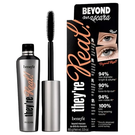 Benefit Cosmetics They're Real! Beyond Mascara, Black, 0.3oz/8.5g