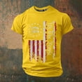 thumbnail image 2 of 250 Anniversary Graphic Print Short Sleeve T Shirt Casual Usa 250Th Anniversary Mens Graphic Tees Yellow S, 2 of 4
