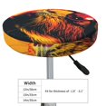 thumbnail image 4 of KLL Watercolor Glasses Guinea Pig Round Bar Chair Cushion Cover 13 inch ,Bar Stool Protector with Elastic, Soft Washable, 4 of 6