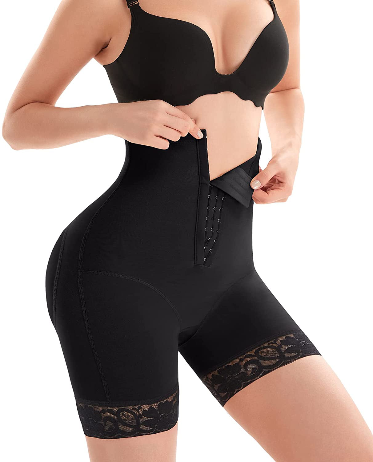 MERYOSZ Butt Lifter for Women Thigh Slimmer Shapewear High Waist Trainer Panties Tummy Control Body Shaper Compression Shorts 