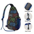 thumbnail image 3 of Game Play Crossbody Sling Bag for Women Men Hiking Sling Backpack Chest Bag Travel Hiking Casual Sport Daypack, 3 of 6