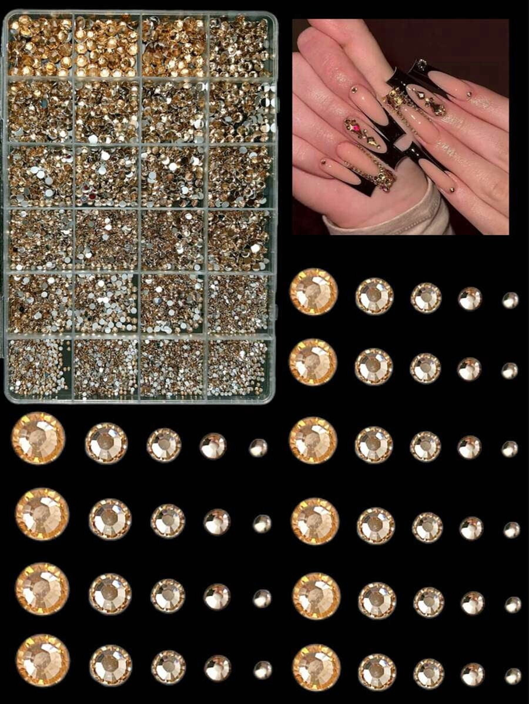 1 Box Assorted Color ABS Rhinestones, Resin Flat Diamonds, Shiny Nail Art Decorations For DIY Crafts And Manicure Accessories Nails Nail Supplies Nail Gems