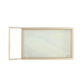 thumbnail image 6 of Oscar Gold/White Bar Cart - Open Wine Bottle and Stemware Storage, 2 Glass Shelves, 4 Casters total, 2 are locking, 6 of 10