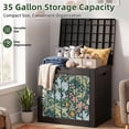 thumbnail image 2 of MINDYES 35 Gallon Deck Box, Outdoor Storage Box for Garden Piato Backyard, Garden Floral, 2 of 8