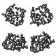 thumbnail image 1 of Paquete de 80 clips de papel de carpeta con bisagras de metal para manualidades, bolsas de alimentos, dibujos, fotografía Cola  clips, 1 of 8