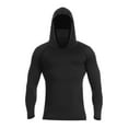 thumbnail image 4 of BiZtdJrK Men's Sun Protection Shirt with Mask Hooded Sun Shirt Lightweight Long Sleeve Rash Guards Cool Hoodies Black M Mother's Day Gifts, 4 of 9