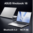 thumbnail image 7 of ASUS Vivobook 16 HIGH PERFORMANCE Laptop 16.0in IPS WUXGA Display (Qualcomm Snapdragon X X1-26-100, 16GB LPDDR5X, 1TB PCIe SSD, Qualcomm Adreno, Backlit KB, Win 11 Pro) w/Dockztorm Wireless Mouse, 7 of 7