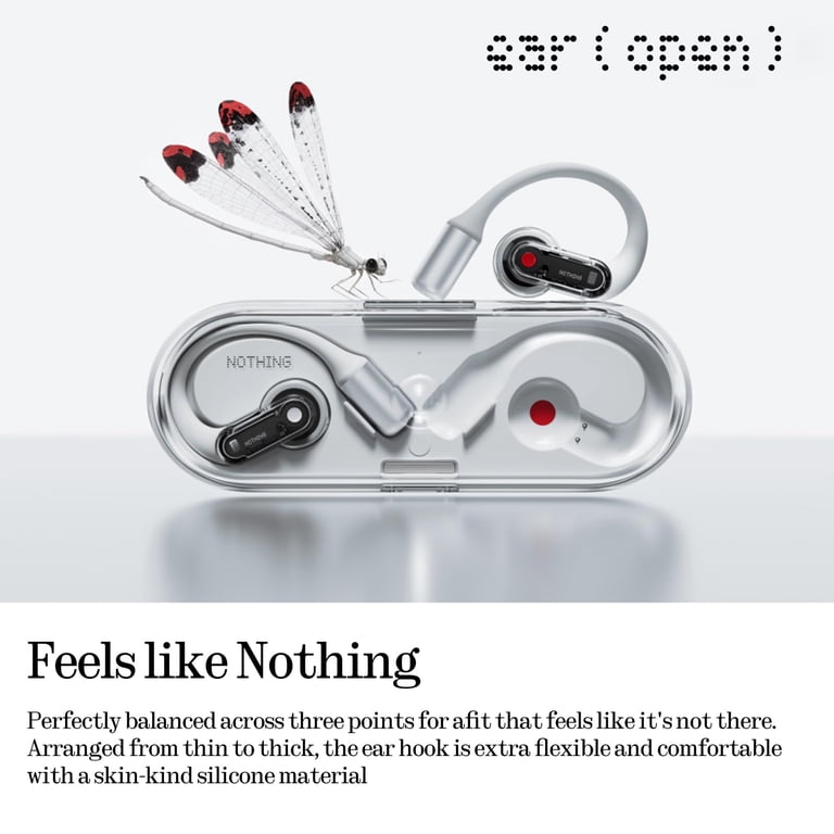 Nothing Ear(Open) Lightweight Open Ear Headphones with Adjustable