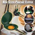 thumbnail image 2 of Double Sided Frying Pan Non-stick Ceramic Flip Frying Pan Pancake Maker Household Kitchen Cookware 6.5x7.6 Inch New, 2 of 5
