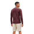thumbnail image 3 of Men's Long-Sleeve Henley Shirt with Button Front, Casual Washed Vintage T-Shirt, 3 of 4