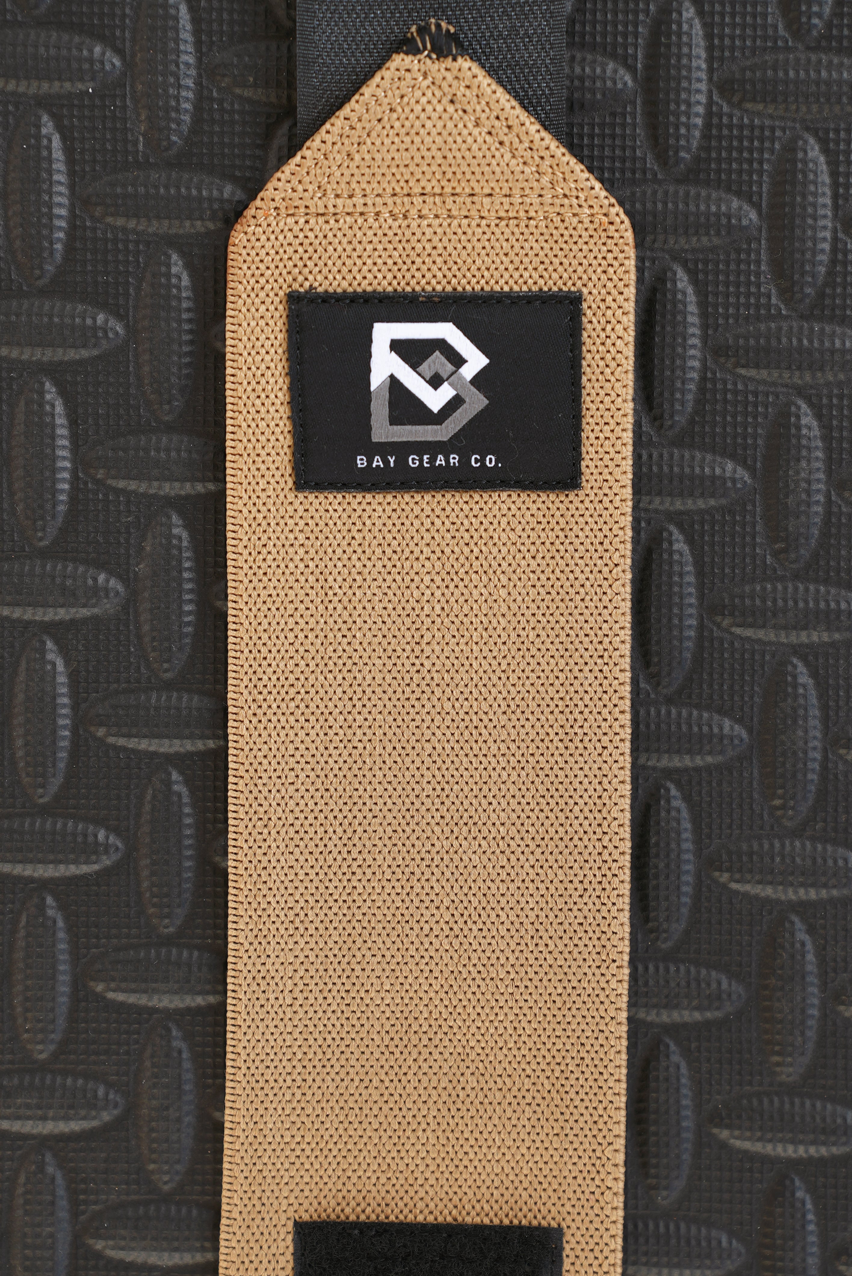 Bay Gear Co. Weightlifting Elbow Wraps (1 Pair) - Flexible Elbow Compression Strap & Joint Support Brace - For Bench Press, Powerlifting, Overhead Pressing and Heavy Lifts - Coyote Brown
