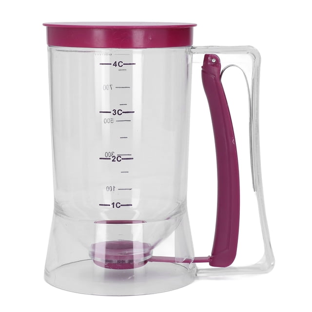 Kitchen Batter Dispenser, Plastic Material 900ml Pancake Batter Separator for Cake Making