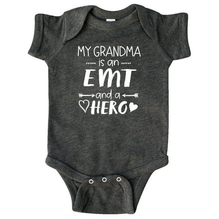 

Inktastic My Grandma is an EMT and a Hero Gift Baby Boy or Baby Girl Bodysuit