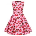 thumbnail image 2 of Robe à Pois Vintage pour Enfants 1950s Robe Évasée Fleur Florale Robe Midi Robe d'Été en Coton Bébé Fille, 2 of 7