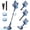 W200, variant on Prettycare Cordless Vacuum Cleaner, 48KPA 530W, 8*2600mAh 55mins Runtime 9 in 1 Stick Vacuum for Home Pet Hair Carpet Wood Floor
