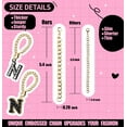 thumbnail image 3 of Straw Covers for Stanley Cup Accessories:Black Decorations for Stanley 30oz & 40oz Tumbler with Handle, Bling Letter Charms and Flower Silicone Straw Cap Topper, Trendy Stuff for Teen Girls and Women, 3 of 7
