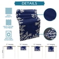 thumbnail image 7 of Table Runner Dresser Scarves 72 Inch Long, Seamless Ocean Sea Coral Texture Linen Dining Table Runners White Marine Life on Blue Tabletop Scarf for Wedding Holiday Party Kitchen, 7 of 7