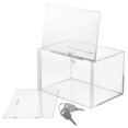 thumbnail image 2 of Box acrílico de gran capacidad multifuncional Box de sugerencia de donación transparente Boletería de comentarios, 2 of 6
