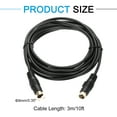 thumbnail image 2 of Uxcell S Video Cable 10ft, Mini DIN 4 Pin Male to Male Gold Plated Connector, 2 of 5