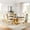 Gold Black Table & Gold White Chair, variant on 69" Faux Marble Dining Table Set for 6, Modern Polished Stainless Steel Pedestal with 6 Oval High-Back Leather Chairs, Suitable for Kitchen