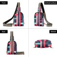 thumbnail image 7 of FORMRS Womens Crossbody Sling Bag Travel Daypack Shoulder Chest Backpack, Navy Blue Stripes, 7 of 7