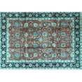 thumbnail image 1 of Ahgly Company Indoor Rectangle Persian Light Blue Traditional Area Rugs, 2' x 3', 1 of 4