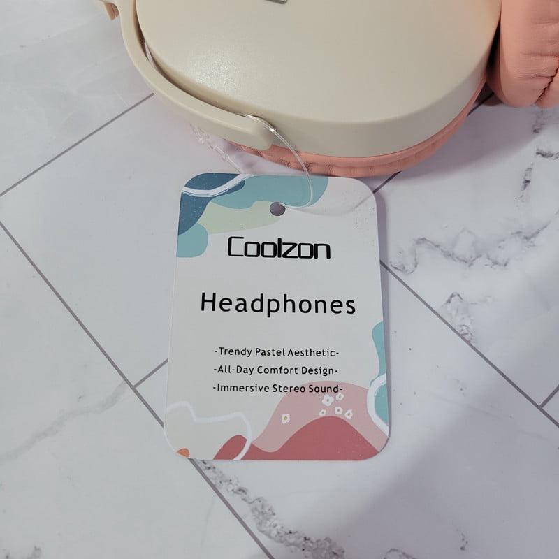 Coolzon Headphones, Bluetooth Headphones with Noise Isolation, Foldable & Comfortable for Music, Gaming & Calls