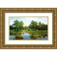 thumbnail image 1 of Babicev, Vjaceslav 24x16 Gold Ornate Wood Framed with Double Matting Museum Art Print Titled - Russian Landscapes I, 1 of 4