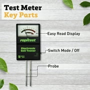 Rapitest Electronic Soil Tester - Quick and Accurate pH & Fertility Testing - 3x6x12