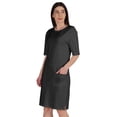 thumbnail image 2 of Inkmeso Robe T-Shirt pour Femmes à Manches au Coude, Coupe Régulière, avec Poches avant, 2 of 8