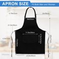 thumbnail image 6 of 12 Pack Bib Apron,Black Aprons Bulk,Unisex Black Plain Aprons with 2 Pockets,Blank Apron with Long Ties for Adults Cooking Painting BBQ Grilling Baking Machine Washable,32 x 28 Inch, 6 of 7