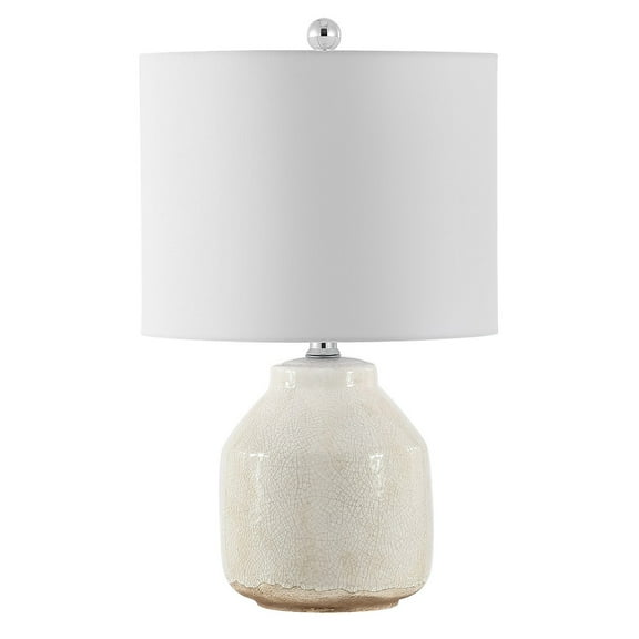 SAFAVIEH Traken 21.5 in. Contemporary Table Lamp, Antique White