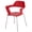Red, variant on Safco Bandi Shell Stacking Chair in Red (Set of 2)
