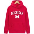 thumbnail image 3 of Sudadera con capucha para hombre y mujer, suéter Unisex con estampado de letras de Míchigan, moda informal para estudiantes y parejas, Otoño e Invierno, 3 of 5