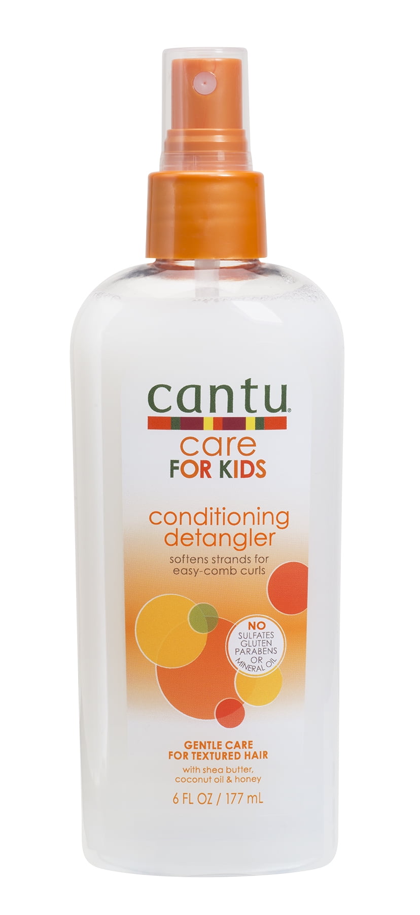 Cantu Care for Kids Conditioning Detangler with Shea Butter, Coconut Oil, and Honey, 6 oz.