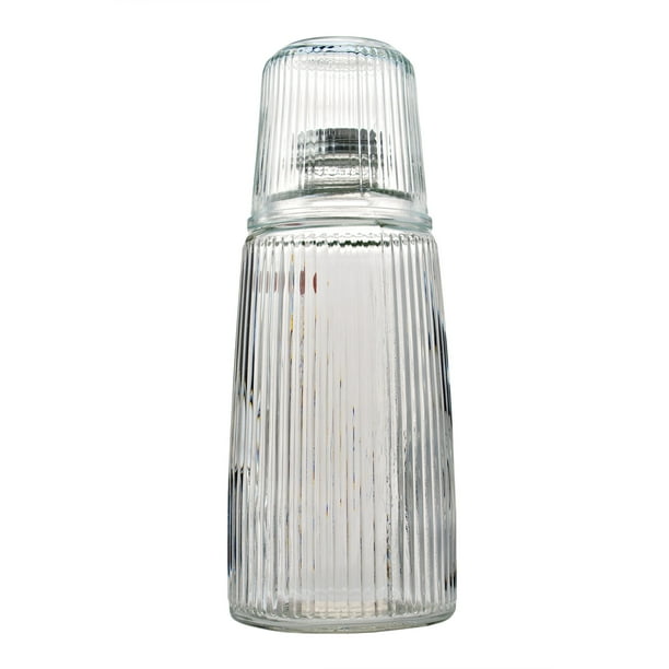 Botella de Vidrio Ambient 21 1.1L Diseño Acanalado