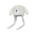 thumbnail image 2 of Milageto Women Winter Hat with Ear Flaps Plush Hat Windproof Furry Bear Hat with Ears White, 2 of 7