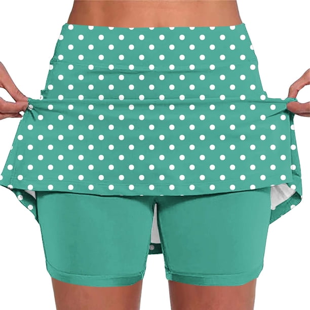 Pantalones de Yoga de Verano para Mujeres Pantalones de Jogger Ligeros de Cintura Alta con Bolsillos Y Pantalones Cortos de Falda, Impresión, Casual