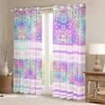 thumbnail image 2 of Manfei Aztec Leopard Print Blackout Curtains Set of 2 (52x84 Each) for Female, Fashion Cheetah Animal Window Curtains, Chic Stripes Abstract Curtains and Drapes, Window Curtains Decor, 2 of 6