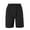 Black, variant on Mens Beach Shorts Summer Casual Stripe Sport Shorts Elastic Waist Drawstring Shorts with Pockets