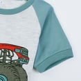 thumbnail image 2 of WIBACKER Cotton Toddler Truck Pajamas Boys Kids Soft Short Sleeve Tops Long Pants Summer 2-9Y Pjs Set 2pcs, 2 of 12