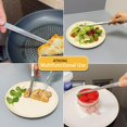 thumbnail image 4 of Pinzas de cocina JETKONG extra largas de acero inoxidable, juego de 3, 4 of 8