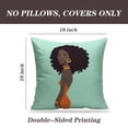 thumbnail image 2 of LALILO Throw Pillow Covers Beautiful African Woman National Dress African Cushion Cover 18" x 18", 2 Pack, 2 of 6