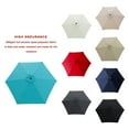 thumbnail image 5 of FLAME&SHADE 7.5 ft Outdoor Market Patio Table Umbrella with Tilt, Aqua Blue, 5 of 7