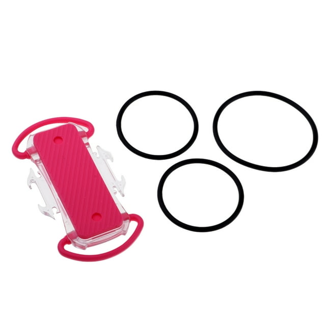 Mini Soporte de Teléfono Portátil para Mochilero Gomitas Elásticas de Silicona, Accesorio Deportivo Rosado