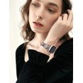 thumbnail image 6 of TOYOUTHS Bling Metal Band Compatible with Apple Watch Band 40/44/45/38/41/42/46/49mm Women, Dressy Sparkle Diamond Camellia Bracelet Luxury Strap for iWatch SE Series 10/9/8/7/6/5/4/3/2/1/Ultra, 6 of 6