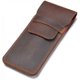 thumbnail image 1 of Leather Pen Case Holder Handmade Fountain Multi Pens Pouch Crazy Horse Leather Pen Protective Sleeve Cover Large Brown, 1 of 4