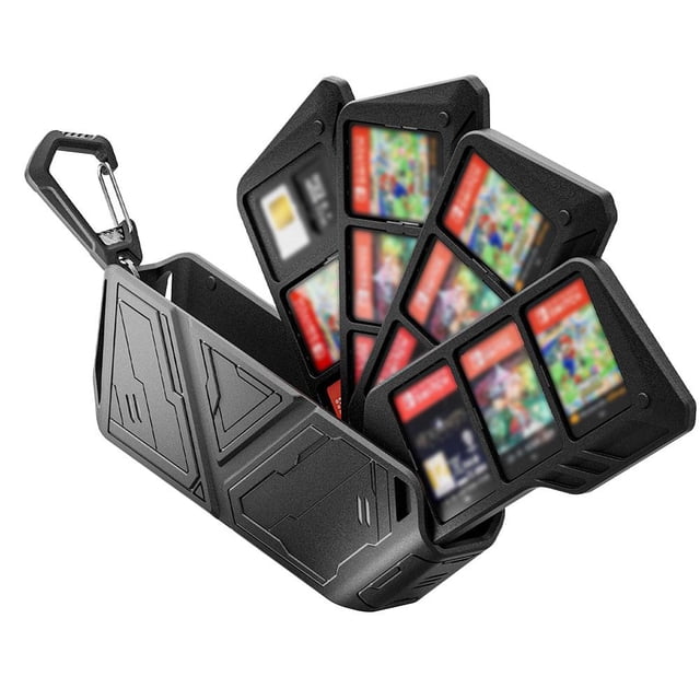 Switch2 Games Hard Shell Slim Card Storage Holder Box - Transparent Game Card Case for Switch2 OLED Lite